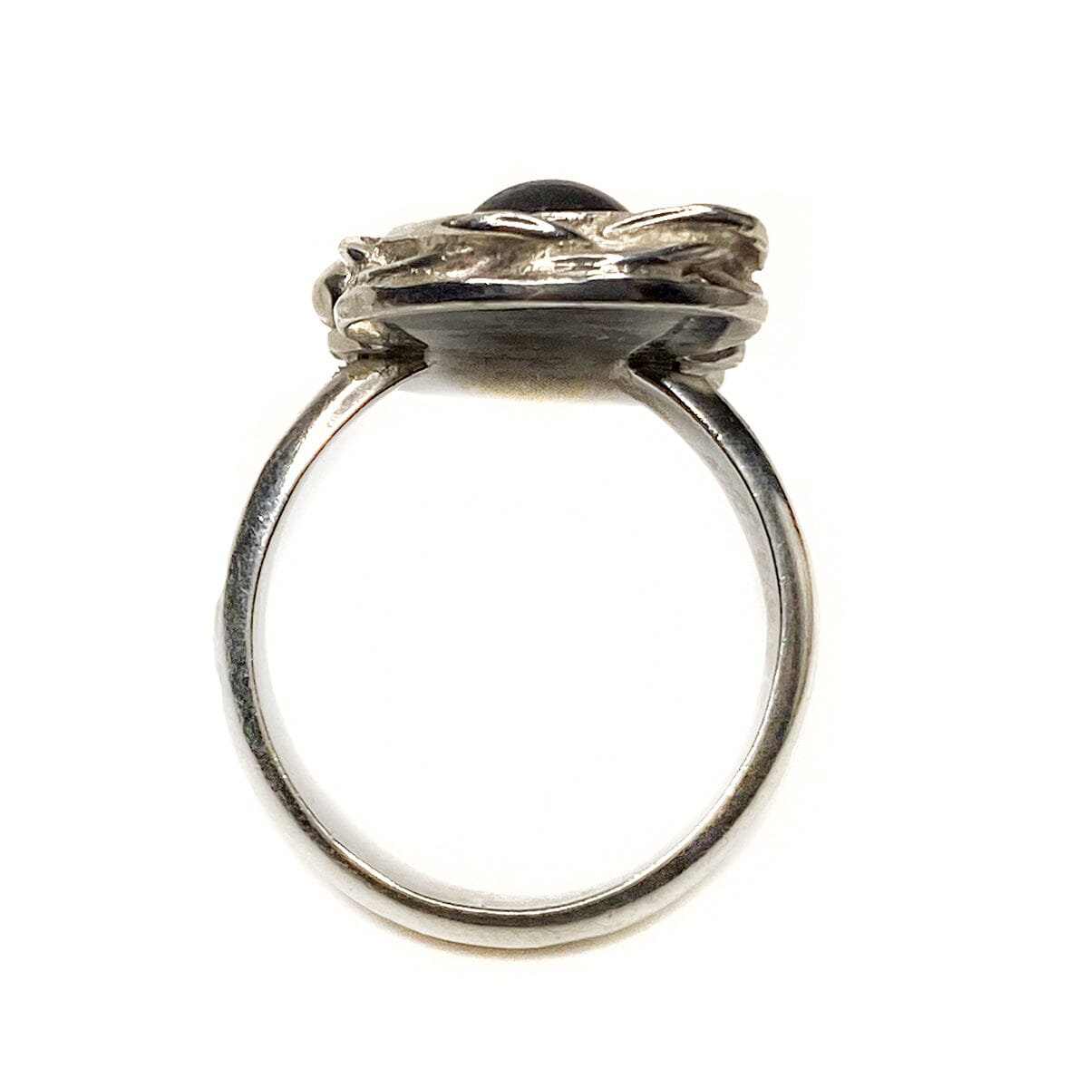 Great Lakes Boutique Silver &amp; Gray Cat&#39;s Eye Handmade Ring