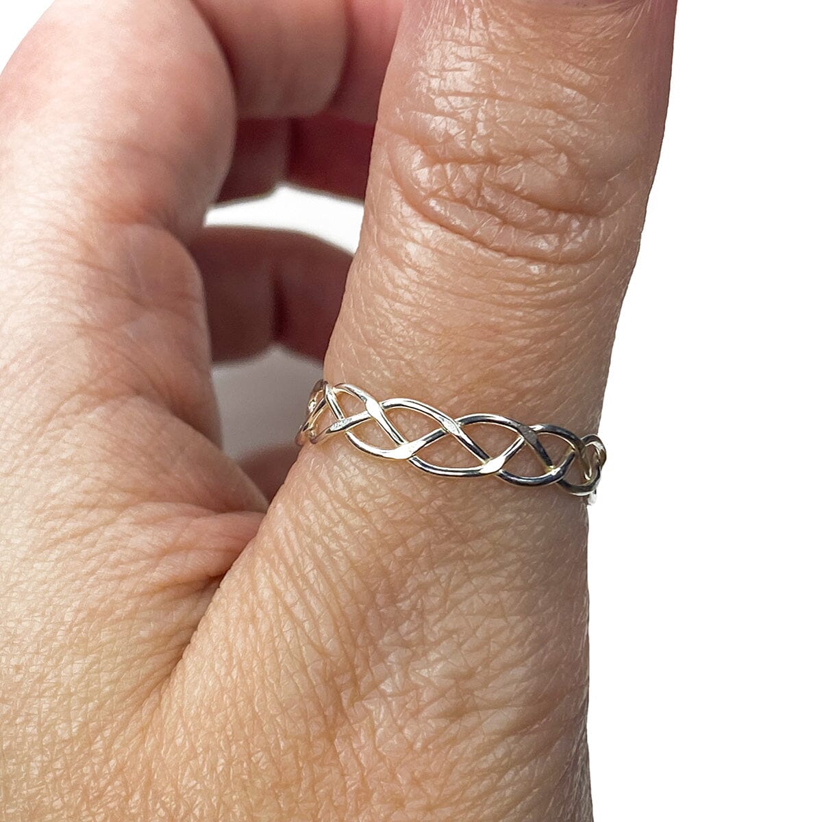 Great Lakes Boutique Braided Silver Ring