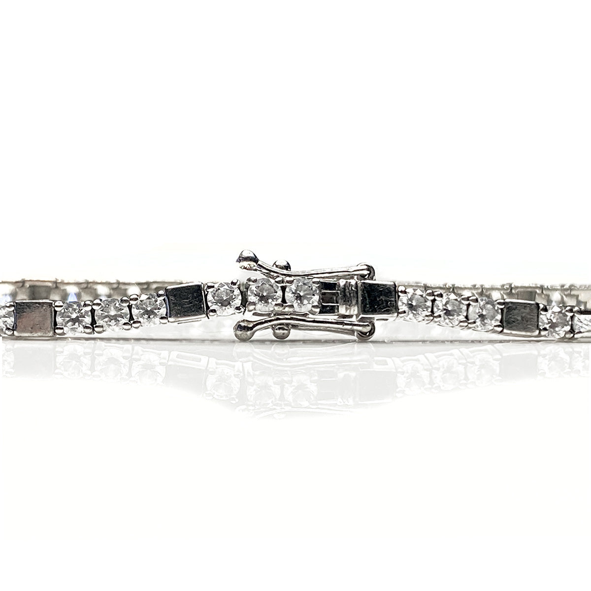 Great Lakes Boutique Silver Tennis Bracelet