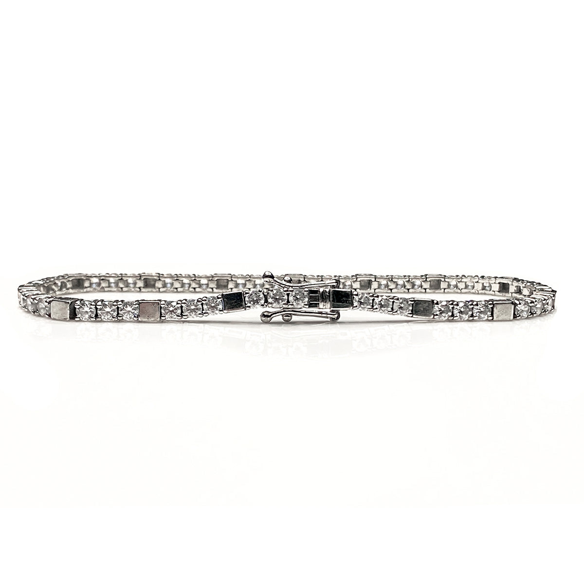 Great Lakes Boutique Silver Tennis Bracelet