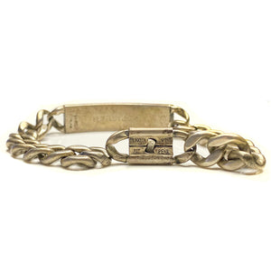 Silver Military ID Bracelet - Great Lakes Boutique