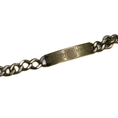 Silver Military ID Bracelet - Great Lakes Boutique