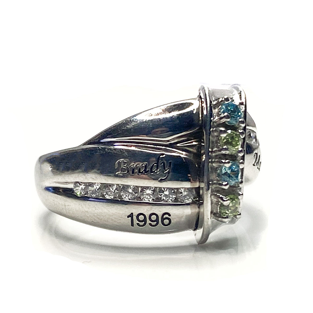 Great Lakes Boutique Engraved Silver Ring