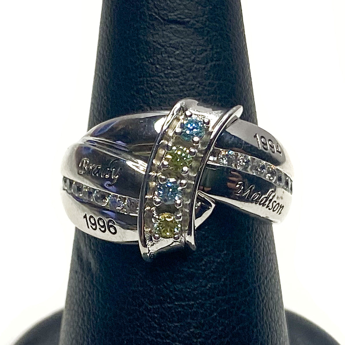 Great Lakes Boutique Engraved Silver Ring