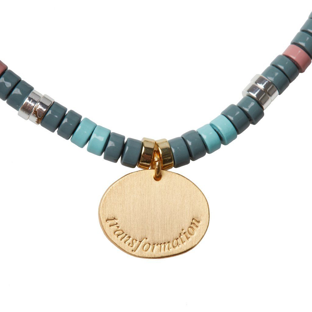 Scout Curated Wears Stone Intention Charm Bracelet African Turquoise &amp; Gold