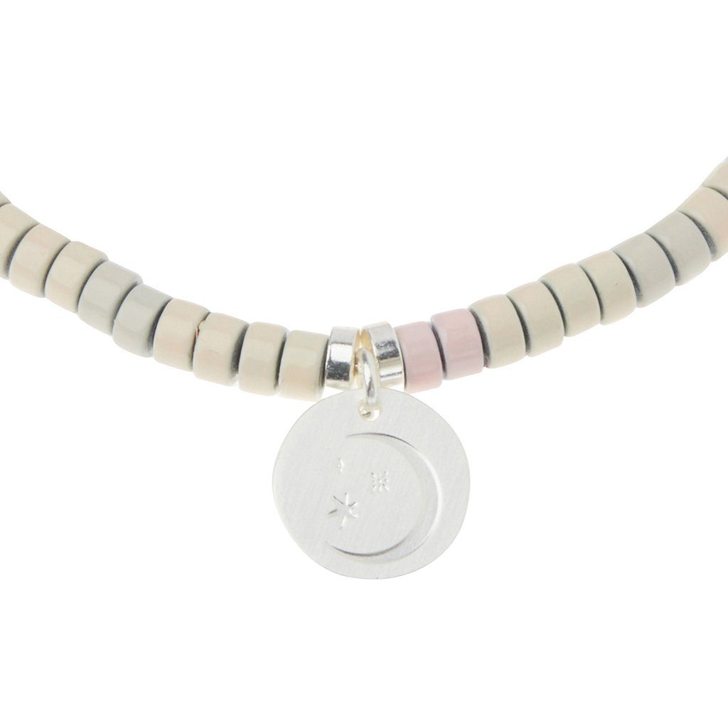 Scout Curated Wears Stone Intention Charm Bracelet Moonstone Silver &amp; Gold